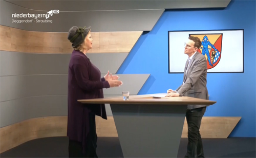 Gloria Gray - Brgermeisterinwahl 2022 in Zwiesel - Niederbayern TV, 24.11.2022
