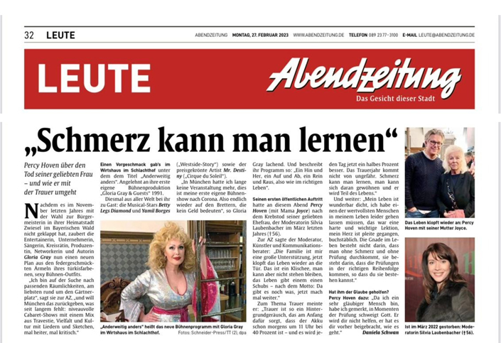 Gloria Gray - Cabaret in Mnchen - Abendzeitung Mnchen, 27.02.2023
