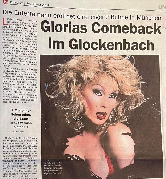 Gloria Gray - Cabaret in Mnchen - tz Mnchen, 16.02.2023