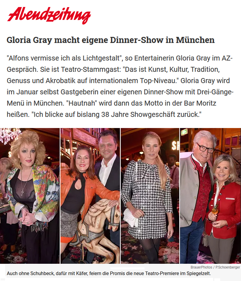 GLORIA GRAY - "Hautnah" im Moritz - AZ Mnchen, 22.11.2023